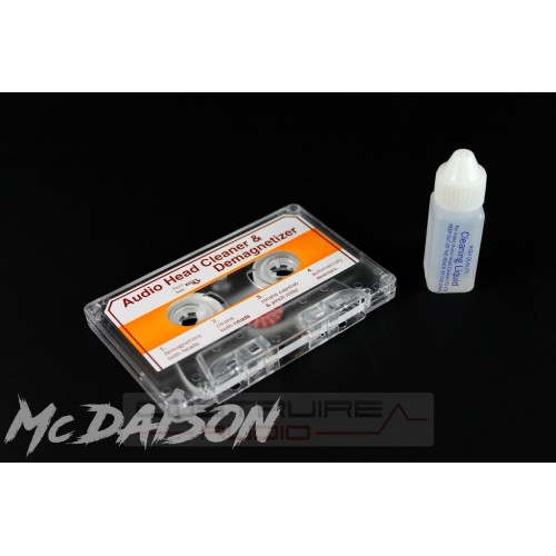 Tape head cleaning liquid and demagnetizer cassette recorders, radios, Walkman ...