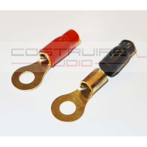 caTOH14 - Eye Terminal - cable:Ø6mm x Ø 8.5 mm - Gold Plated couple