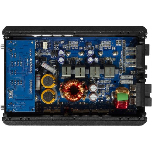 ESX Q-FOURV2 (24V) 4-Channel Class D Digital Compact Amplifier  4 x 100 Watts 2 Ohms 800 Watts Max. Output Power QUANTUM series